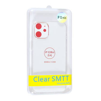 Силіконовий чохол SMTT для Apple iPhone 12 mini Transparent, фото 2
