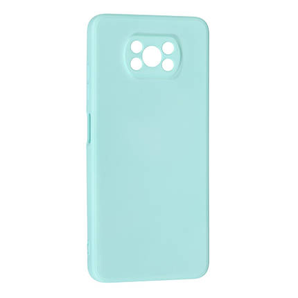 Силікон Case SMTT Xiaomi Poco X3, Mint, фото 1