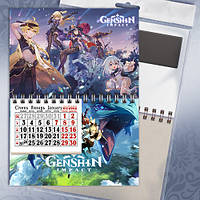Календарь магнитный А6 2022 Genshin Impact 004