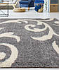 Ворсиста доріжка шеггі в сірому кольорі FANTASY 12516-116, фото 3
