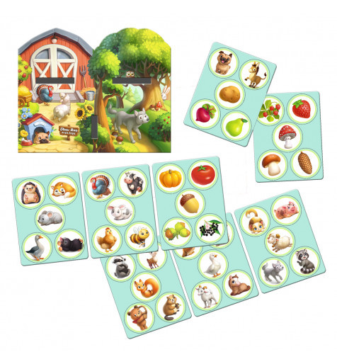 Ігровий набір Сортер-комодик Дикі та домашні тварини, Ань-Янь, ПСФ021