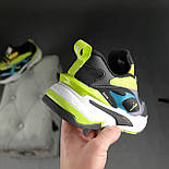 Жіночі кросівки Puma RS-Fast Buck осінь-весна повсякденні чорні з салатовим. Живо фото. топ, фото 2