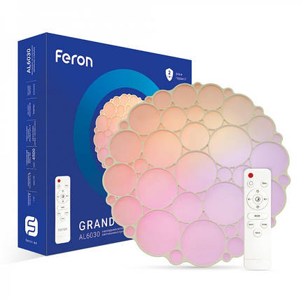 LED світильник Feron GRAND COLOR AL6030 60W 4500Lm 3000-6000К+RGB (40247) 7526, фото 1