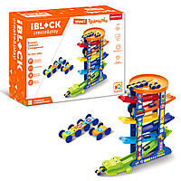 Игровой набор IBLOCK Трек многоэтажный, машинка, PL-921-266