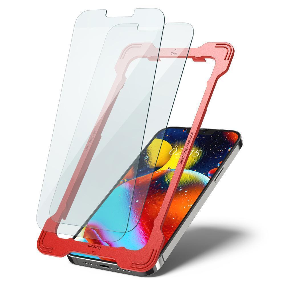 Захисне скло Caseology Snap Fit 2-Pack Tempered Glass для iPhone 13 Pro Max Clear (AGL03414C)