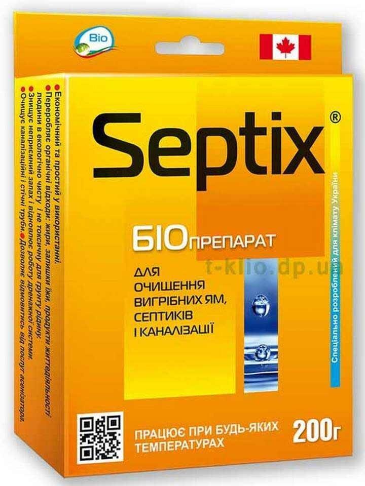 Біопрепарат біосептикс САНІКС 200 г, засіб для очищення вигрібних ям, фото 1