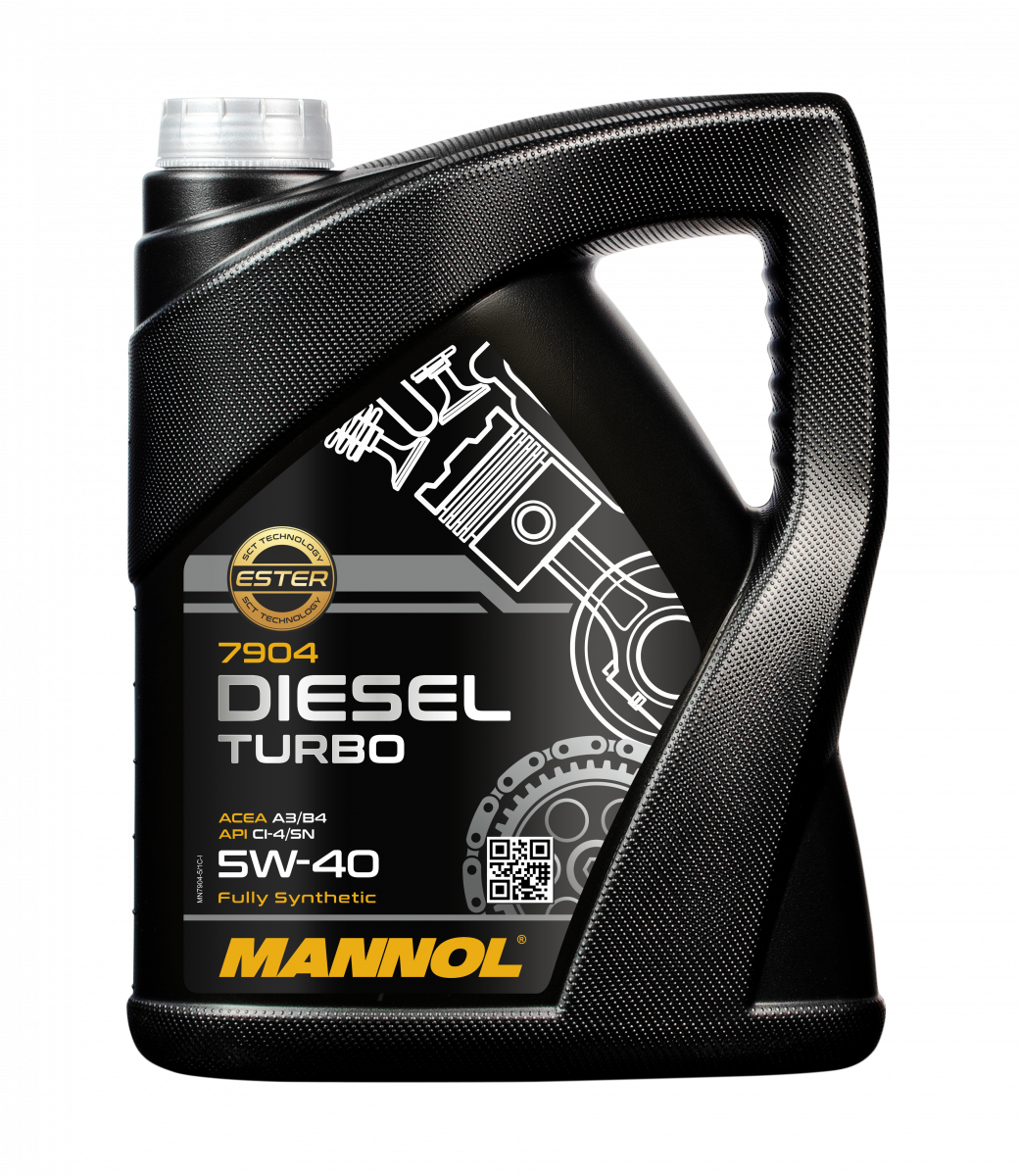 DIESEL TURBO SAE 5W-40 5л API CI-4/SN Масло моторне синтетичне МАННОЛ