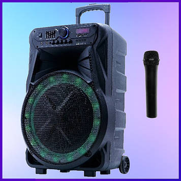 Бездротова акустична система GT-6025, GpS, Велика переносна Bluetooth колонка з мікрофоном для співу