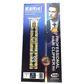 Тример для стриження Kemei KM-4011 з 3 змінними насадками, фото 3