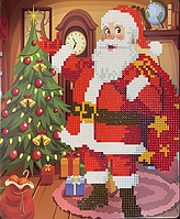 Алмазна вишивка. Картина на картоні "З новим роком" , розмір 21х25