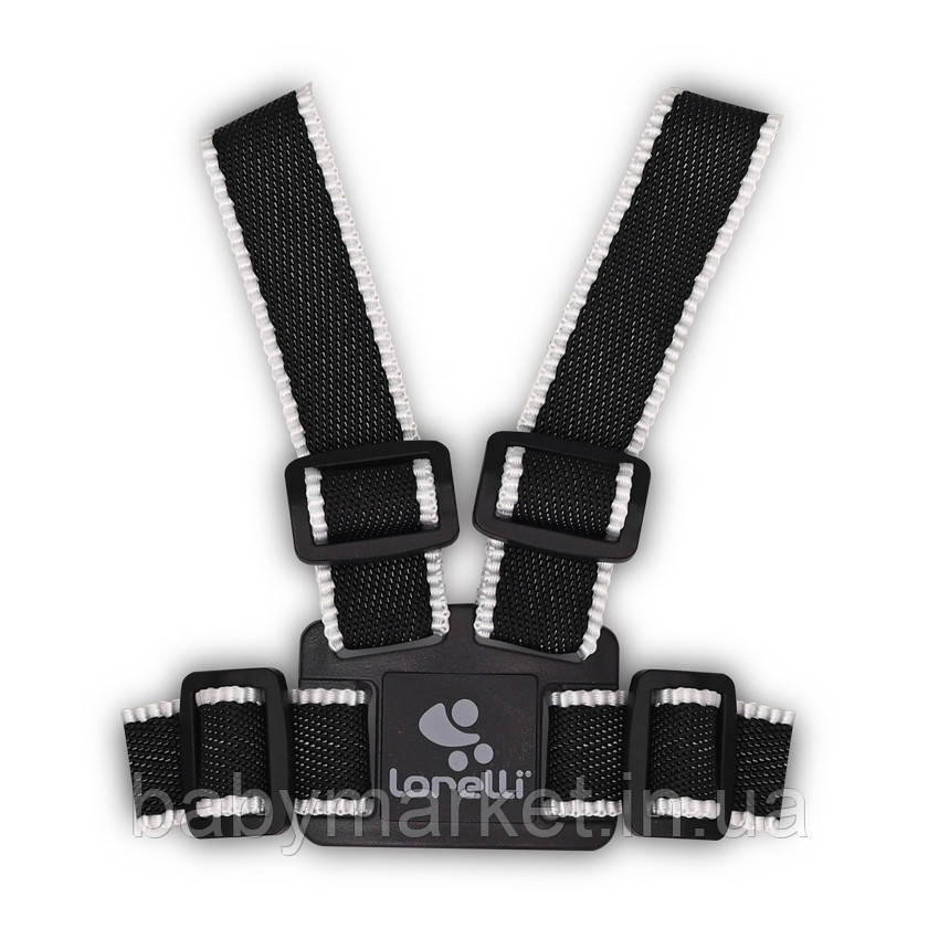Віжки Lorelli (black/white)