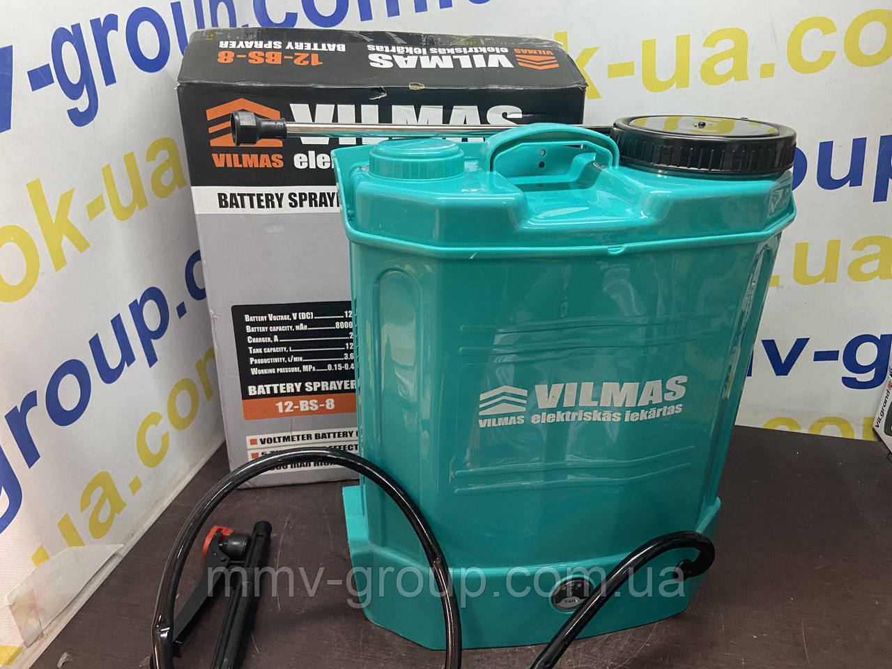 Акумуляторний обприскувач VILMAS 12-BS-8 (12 літрів), фото 1
