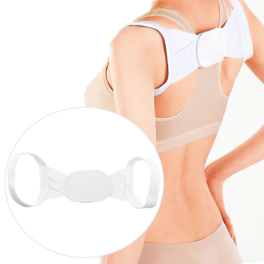 Коректор постави "Chest Belt" Білий, ортопедичний корсет для спини - ремінь для постави Чест Белт