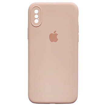 Чохол Silicone Full Camera для Apple iPhone X / XS Nude