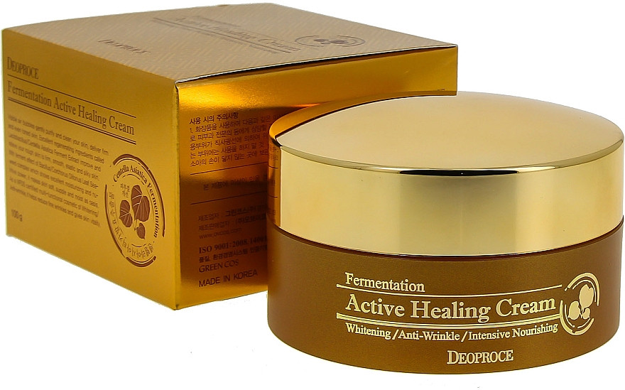 Поживний крем з активними бульбашками кисню Deoproce Fermentation Active Healing Cream 100 мл