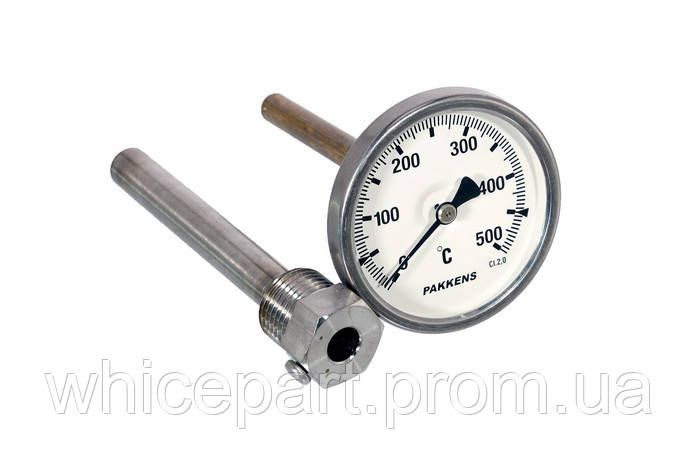 Термометр для духовки Pakkens зі штуцером L = 109 мм, D=63 мм (0-500 °C)