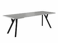 Раскладной стол Merlin laminat 90(240) 90 эфект бетона/черный (Signal)