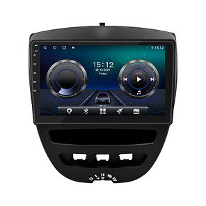 Штатна магнітола Lesko для Peugeot 107 I 2005-2009 екран 10" 4/64Gb/4G/ Wi-Fi/CarPlay Premium GPS Android, фото 1