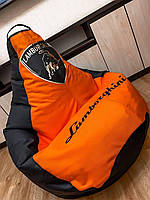 Кресло пуф, кресло мешок, Кресло мешок с логотипом авто, Бескаркасное кресло XL / XXL, Кресло-груша