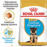 Royal Canin German Shepherd Puppy сухой корм для щенков породы Немецкая Овчарка до 15 мес., 12КГ