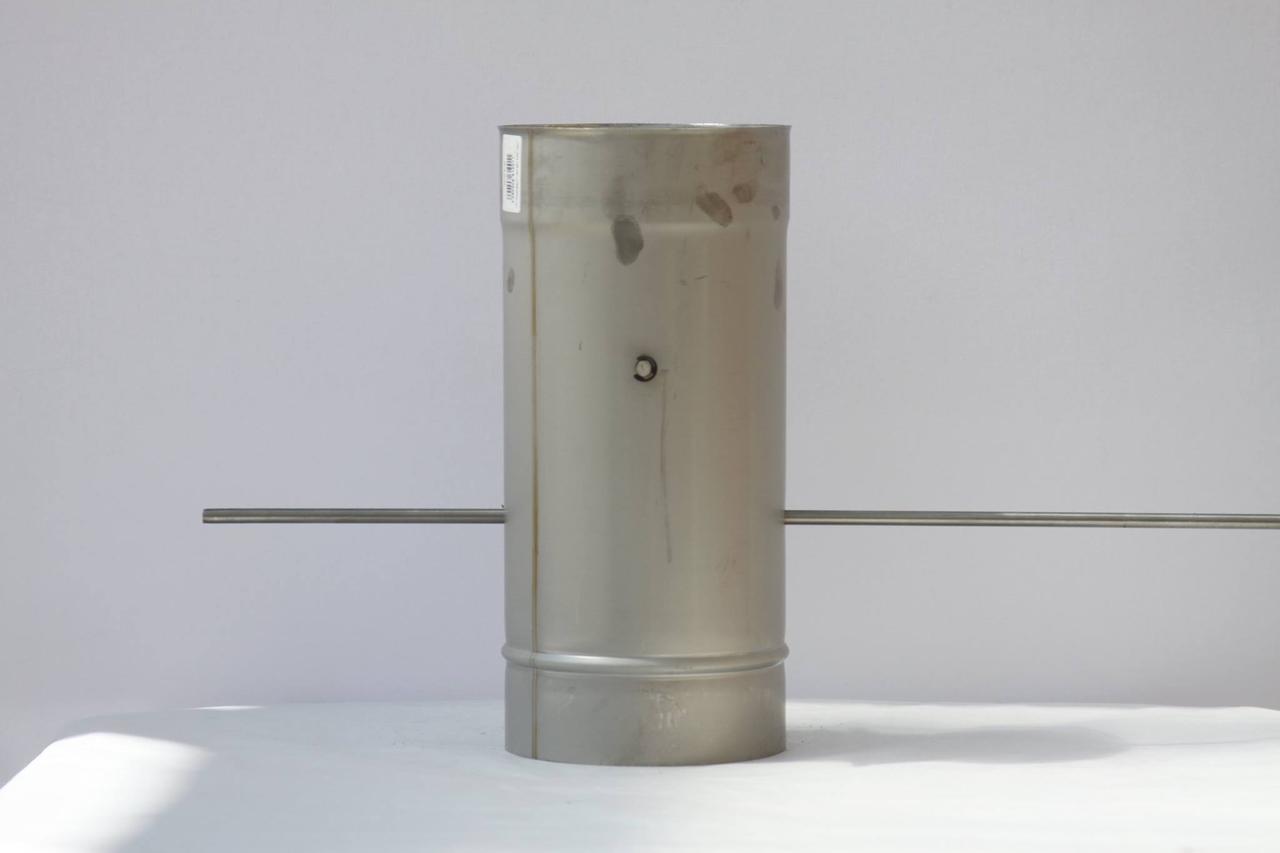 Кагла (шибер, заслінка) для димоходу ф250 з нержавеющй стали