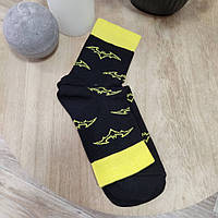 Шкарпетки чоловічі чорні з принтом "Кажан" (розмір 41-46)
