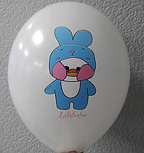 Латексна кулька з малюнком качка Lalafanfan Belbal білий 12" 30см 002 ТМ "Star"