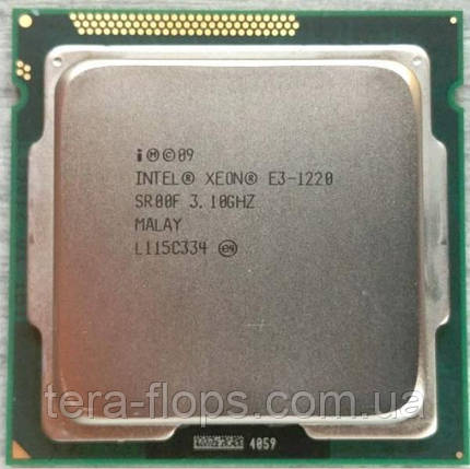 Процесор Intel Xeon E3 1220 LGA 1155 (BX80623E31220) Б/В (D2), фото 2