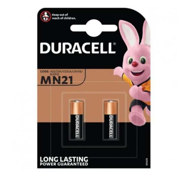 Лужна батарея Duracell A23 12V (MN21) 2 штуки. Лужна батарея Duracell 23A 12V/MN21. Елемент живлення 1шт