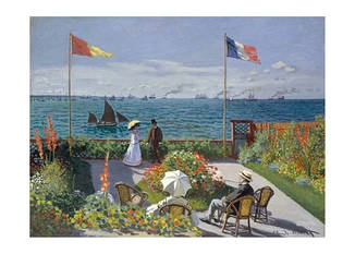 Листівка Claude Monet - Garden at Sainte-Adresse