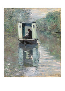 Відкрита Claude Monet — The Studio Boat, 1876