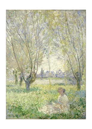 Листівка Claude Monet - Woman Seated under the Willows, 1880, фото 1