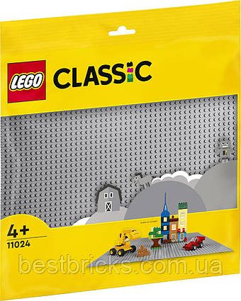 Lego Classic Сіра базова пластина 11024