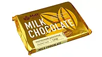 Молочний шоколад Мир Chocolate, 28%, плитка 1,2 кг