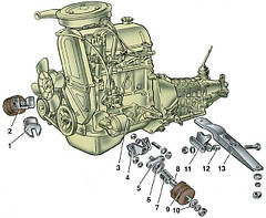 Деталі двигуна і коробки ваз 2101 - 2107