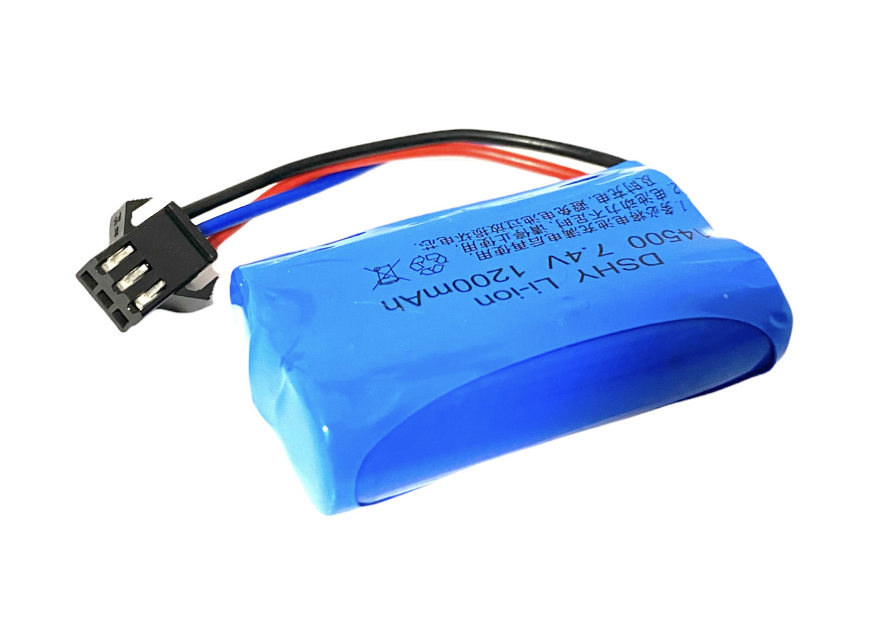 Аккумулятор 14500 7.4В 1200 Li ion JST 3pin до дитячих іграшок