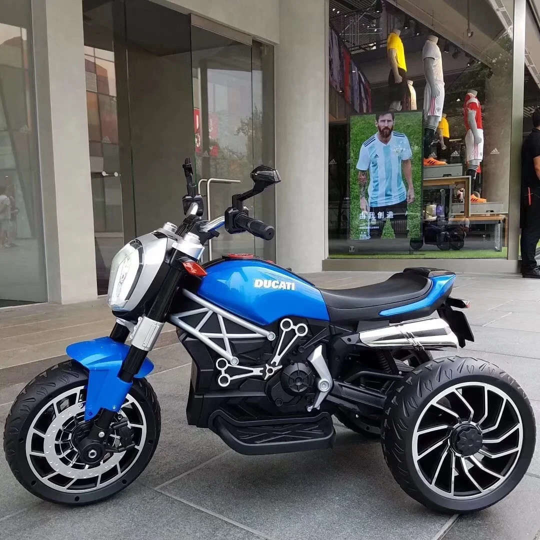 Дитячий електромотоцикл Ducati 3-х колісний на акумуляторі, фото 1