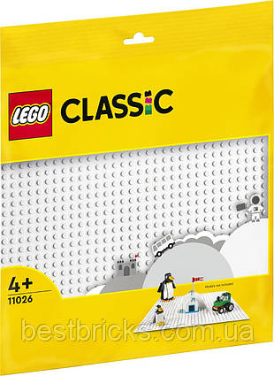 Lego Classic Біла базова пластина 11026