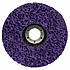 Круг зачисний з нетканого абразиву (корал) Т27 Ø125×22.23 мм (фіолетовий - жорсткий) ТМ SIGMA, фото 6