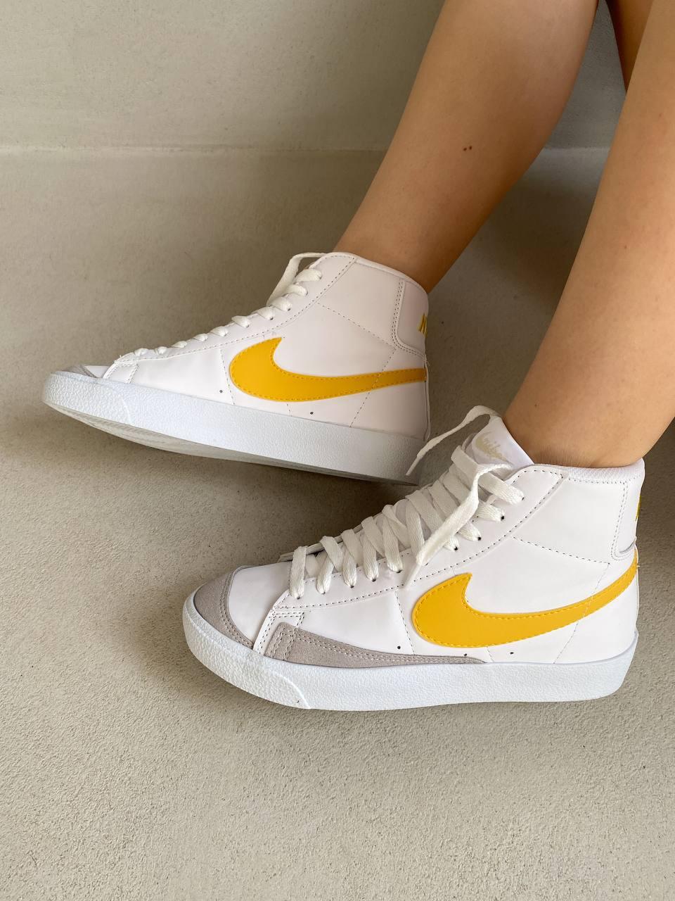 Жіночі кросівки Nike Blazer Mid 77 Vintage Yellow | Найк Блейзер Жовті