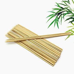 Бамбукові шпажки 15 см (уп-100 шт) Дерев'яні шампура палички для шашлику, барбекю, канапе