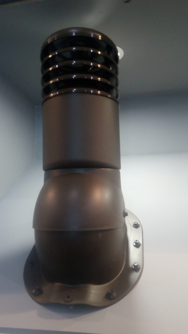 Вентиляционный выход Kronoplast KBW 150 мм для металлочерепицы высокий профиль волна до 30 мм с колпаком - фото 3 - id-p96671034