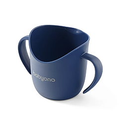 Тренувальна чашка з ручками для навчання самостійного пиття 120 мл Синій BabyOno