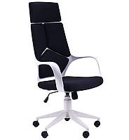 Крісло комп'ютерне офісне AMF Urban HB каркас білий оббивка чорна
