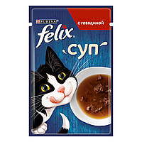 Влажный корм для кошек FELIX Soup С говядиной 48 г