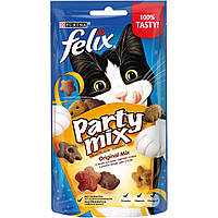 Лакомства для кошек Felix (Феликс) Party Mix Ориджинал курица печень индейка 60 г