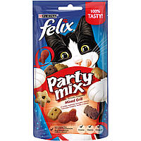 Лакомства для кошек Felix (Феликс ) Party Mix Гриль курица говядина лосось 60 г