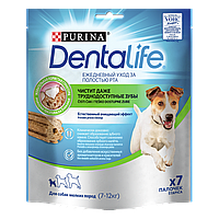 Лакомство для собак Purina DentaLife Small для мелких пород для здоровья зубов и десен 115 г