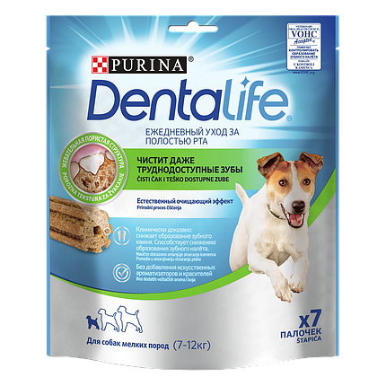 Ласощі для собак Purina DentaLife Small для малих порід для здоров'я зубів і ясен 115 г, фото 1