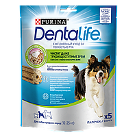 Ласощі для собак Purina DentaLife Medium середніх порід для здоров'я зубів і ясен 115 г